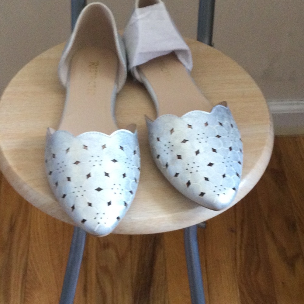 Restricted D'Orsay Flats New Silver Sz 9